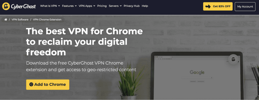 CyberGhost VPN for Chrome