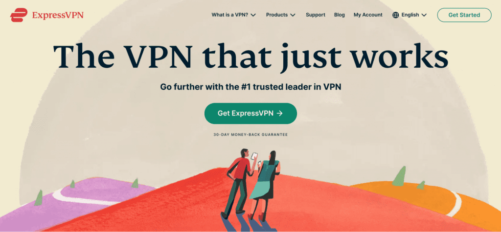 ExpressVPN homepage