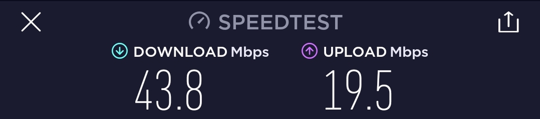 Internet speed without a VPN