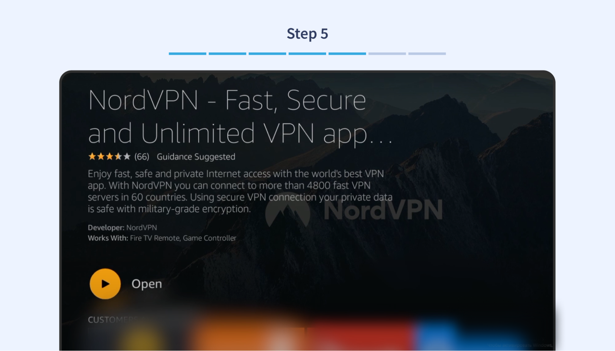 nordvpn page fire