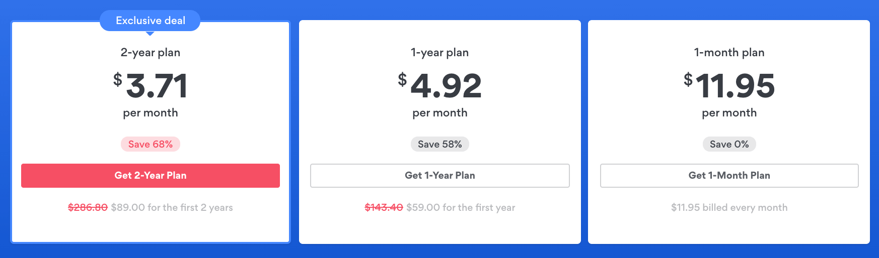 NordVPN pricing plans