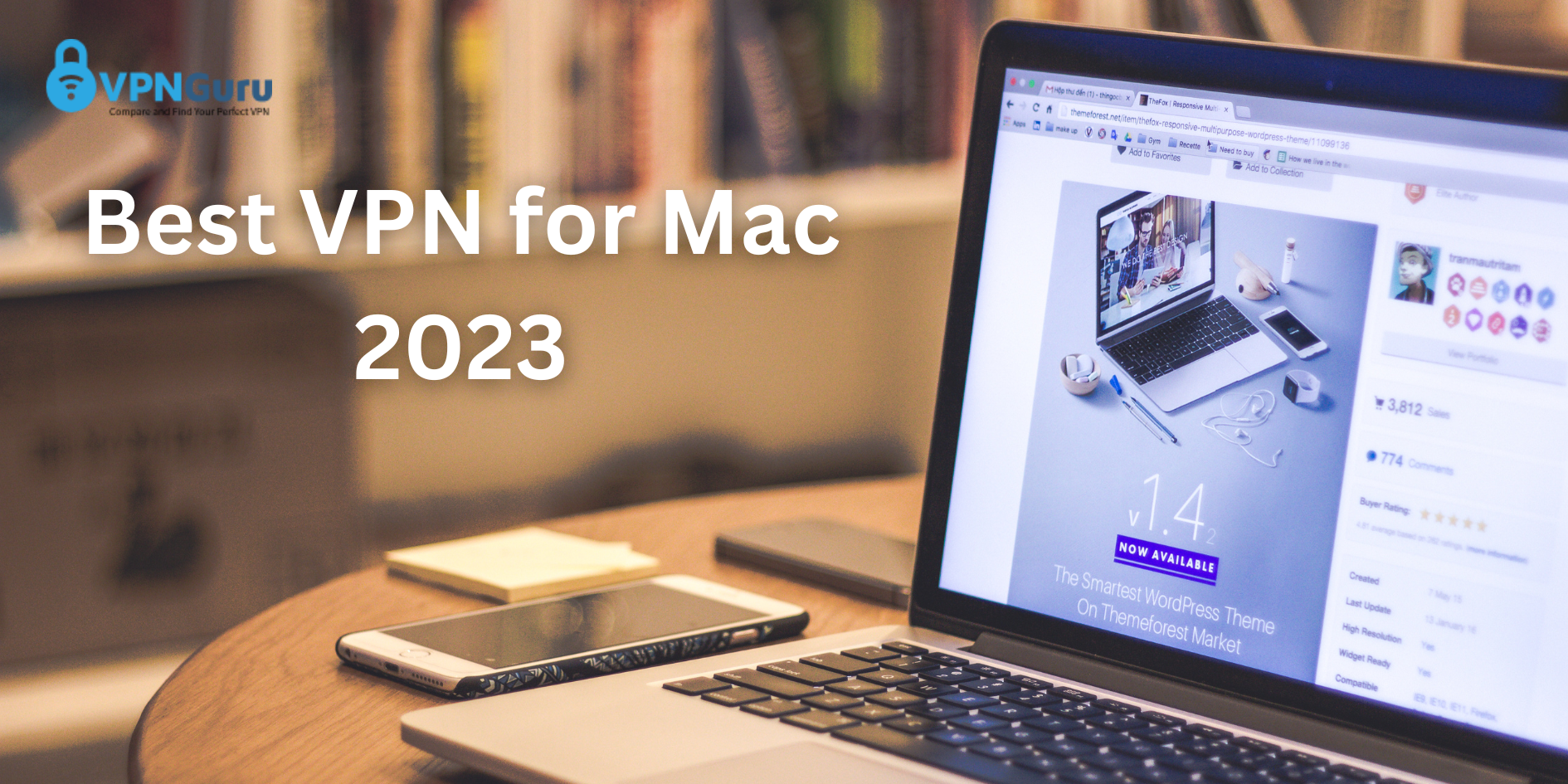 blog banner showing a mac laptop - best vpns for mac